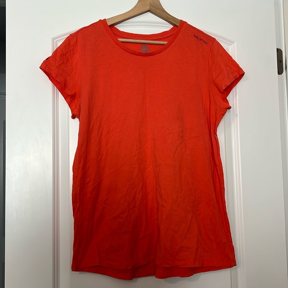 Bright Salmon Salomon Short Sleeve Tee